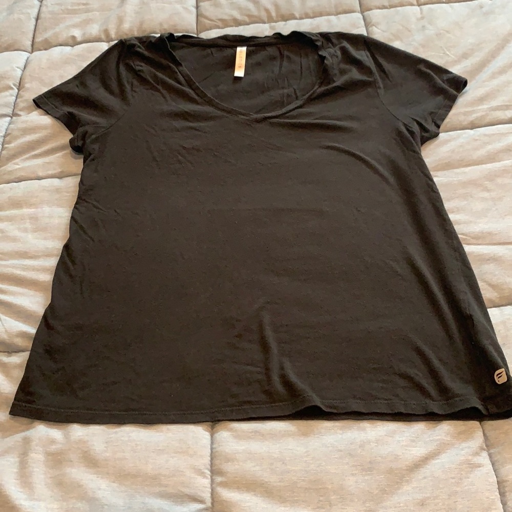 Fabletics Black V-Neck Tee